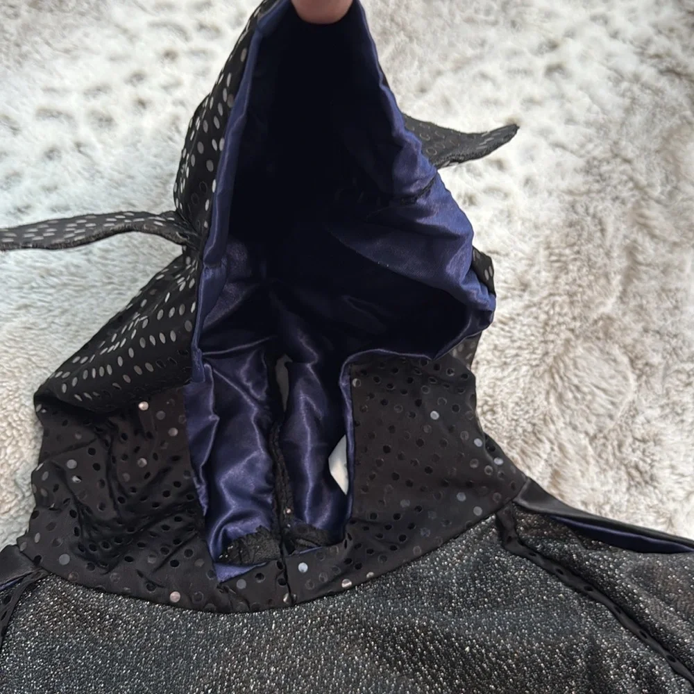 Batman costume dress girls medium sparkly superhero Halloween trick or treat
